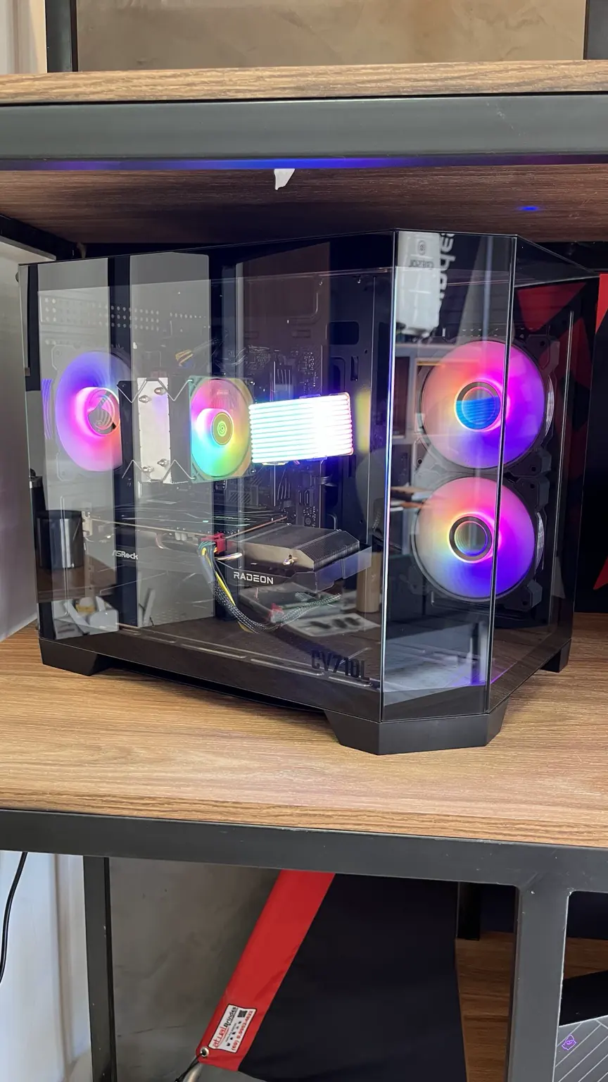Computador aquário com placa Radeon